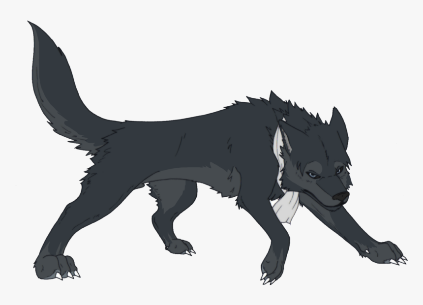 Wolf Cartoon Png - Cartoon Black Wolf Png, Transparent Png, Free Download