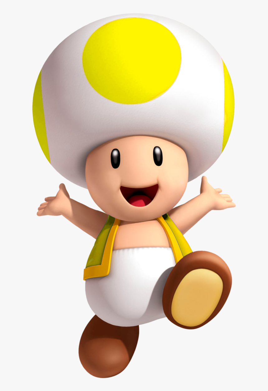 Yellow Toad Super Mario, HD Png Download, Free Download