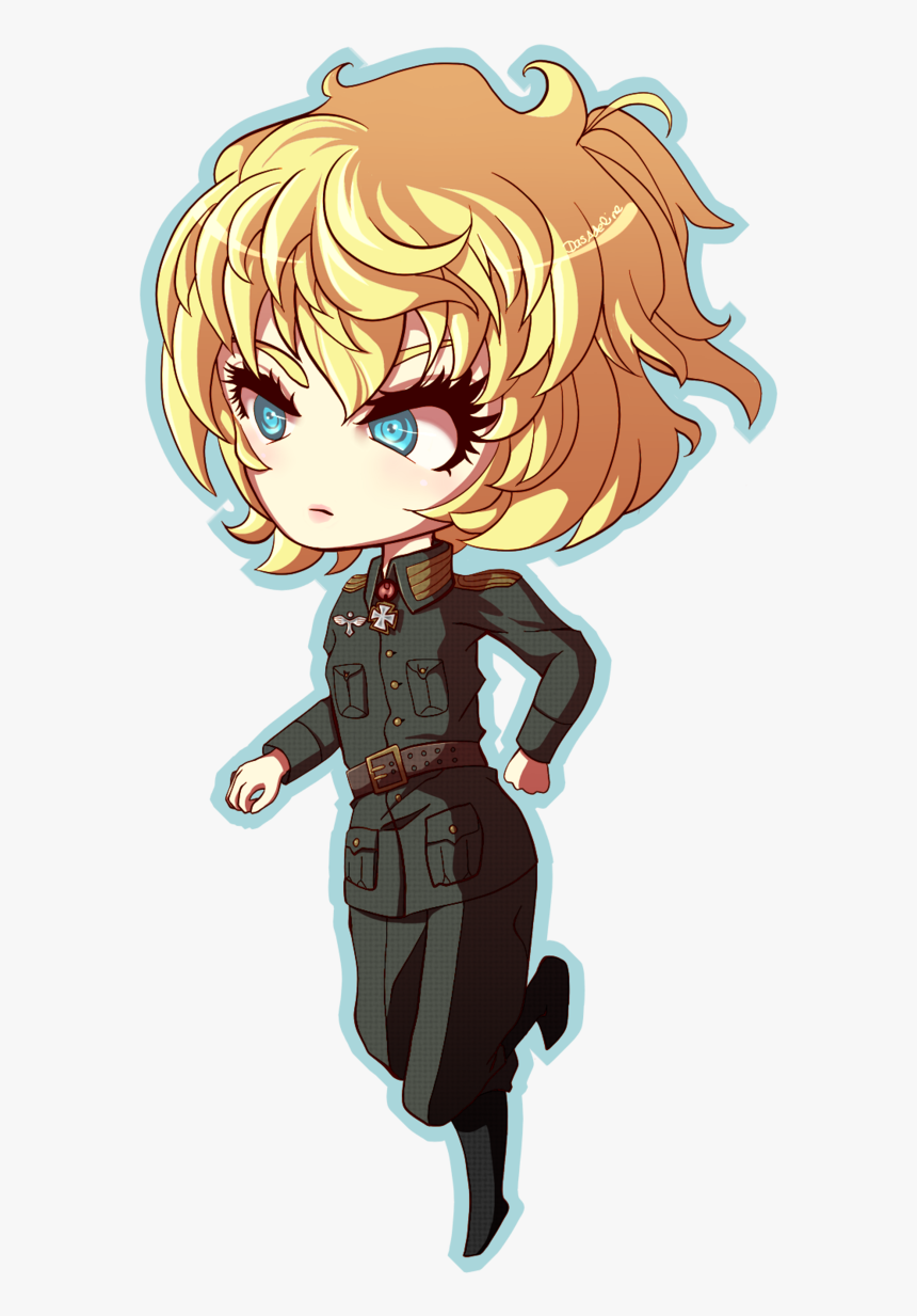 Chibi Tanya - Youjo Senki Chibi Png, Transparent Png, Free Download