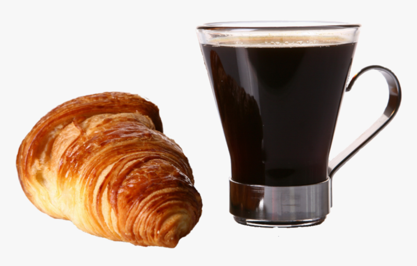 Transparent Croissant And Coffee, HD Png Download, Free Download