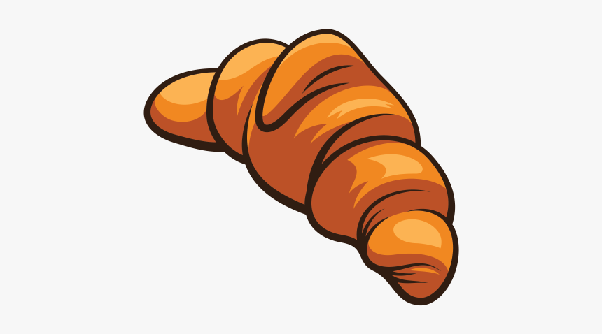 French Clipart French Croissant - Croissant Sticker, HD Png Download, Free Download