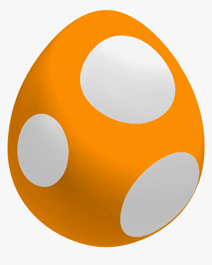 Orange Baby Yoshi Egg Mario Bros Png, Super Mario Party, - Orange Yoshi Egg, Transparent Png, Free Download
