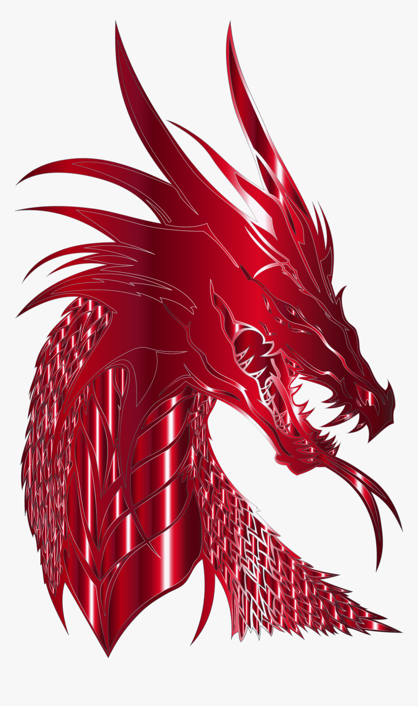 Transparent Cute Dragon Png - Dragon Head Silhouette, Png Download, Free Download
