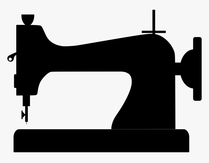 Silhouette,angle,black - Logo Sewing Machine Png, Transparent Png, Free Download