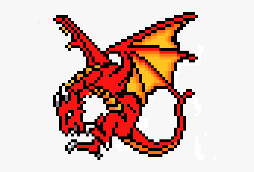 Red Dragon Pixel Art, HD Png Download, Free Download