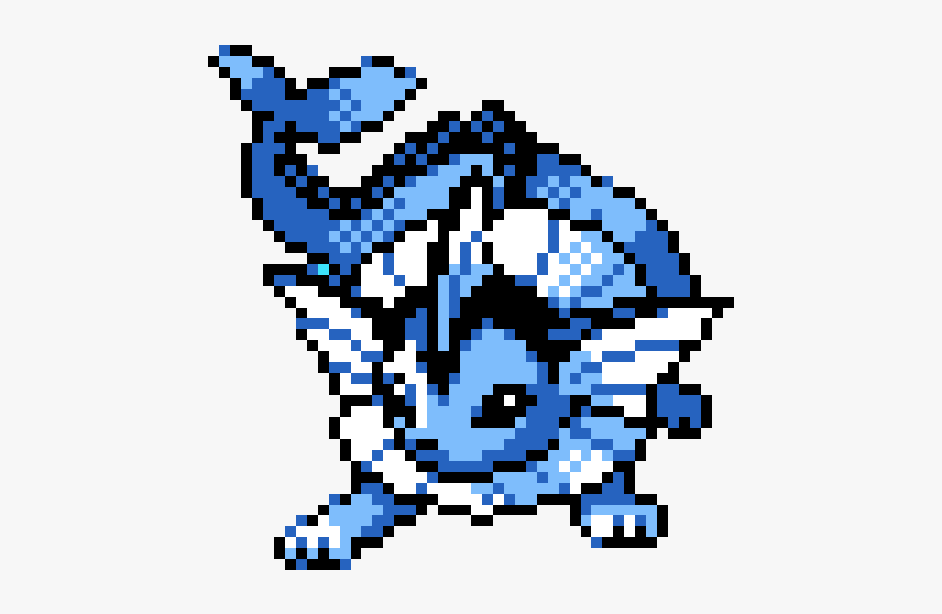 Pixel Art Vaporeon, HD Png Download, Free Download