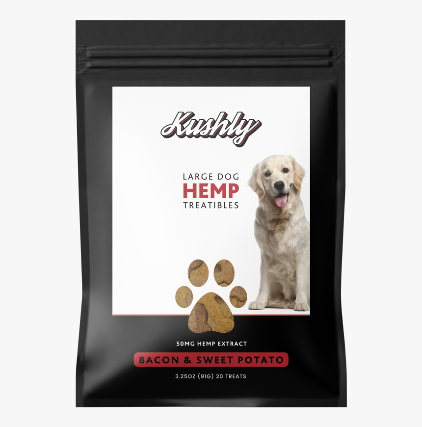 Kushly Large Dog Hemp Treats Bacon & Sweet Potato - Golden Retriever, HD Png Download, Free Download