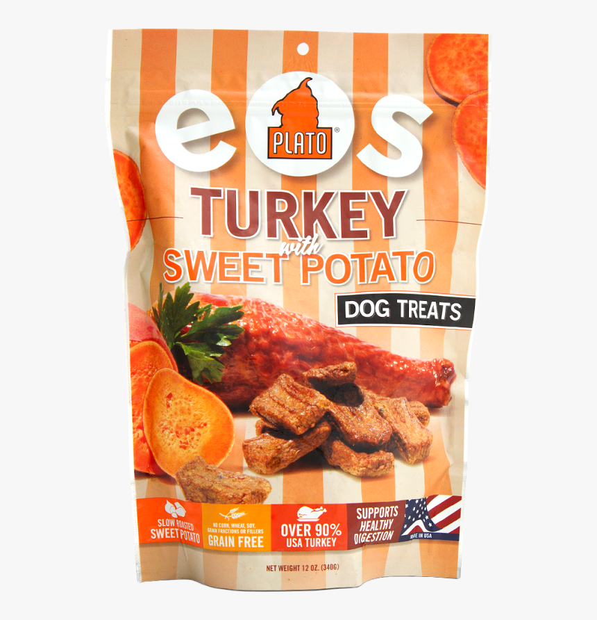 Plato Pet Treats Eos Turkey And Sweet Potato Dog Treats - Dog, HD Png Download, Free Download