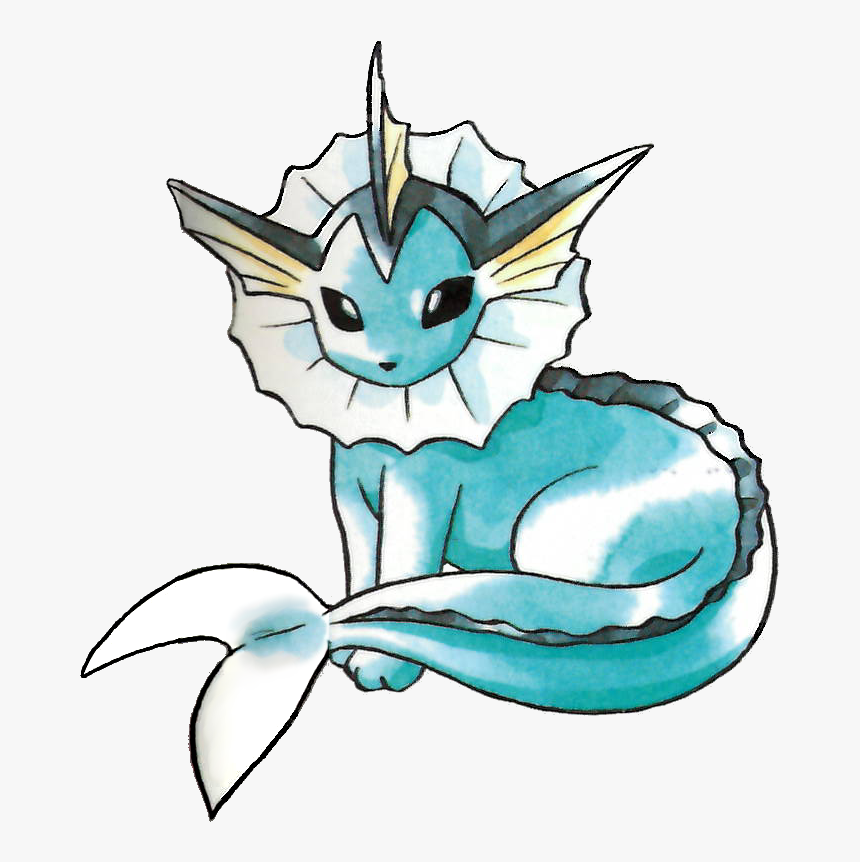 Vaporeon Gen 1 Art, HD Png Download, Free Download