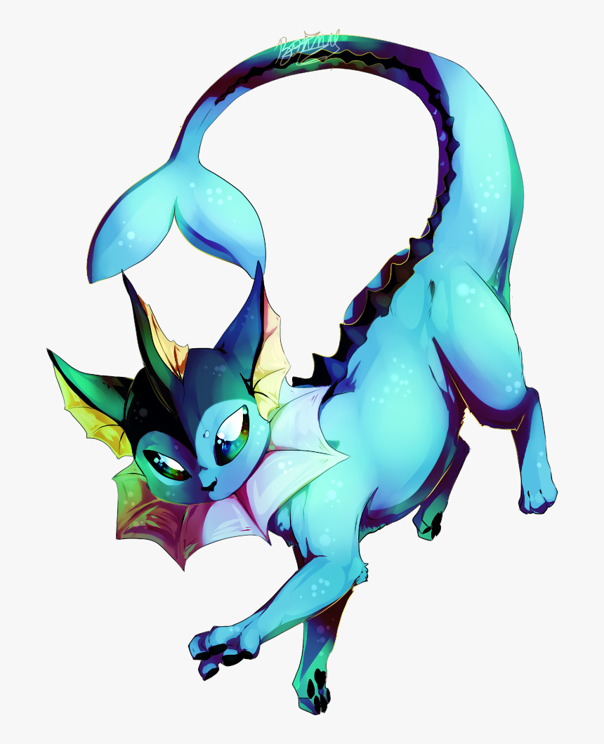 Vaporeon - Cartoon, HD Png Download, Free Download