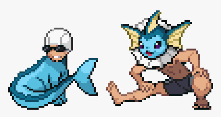 Electric Boogaloo 2 Those Two Can Swim So Good Vaporeon - Vaporeon Pixel Art Png, Transparent Png, Free Download