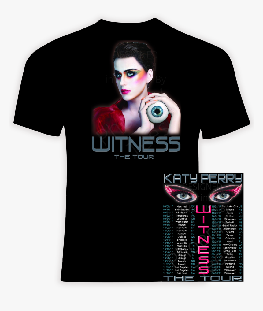 Katy Perry 2018 Witness The Tour T-shirt - Katy Color Painting, HD Png Download, Free Download