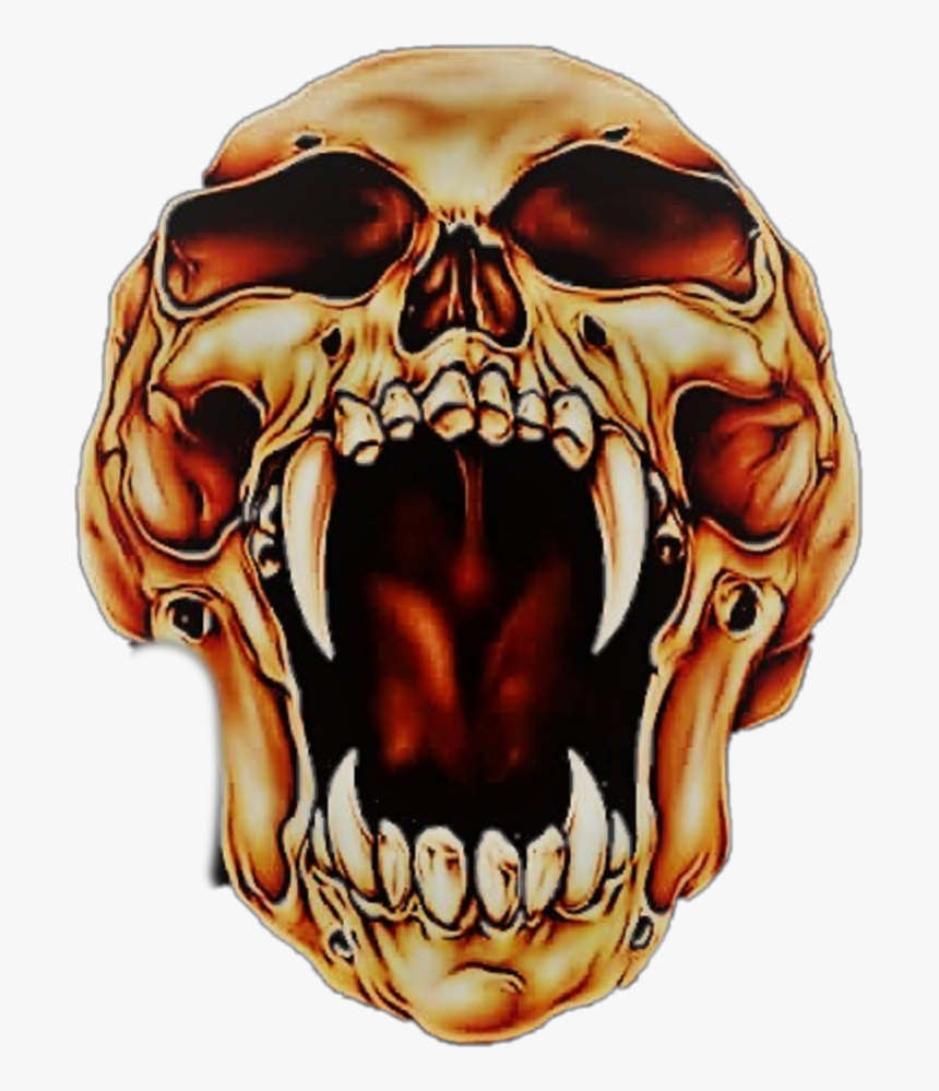 Skull Open Mouth Drawing - Lalocositas