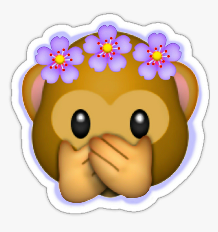 Falling Rose Emoji , Png Download - Emoji With Flower Crown, Transparent Png, Free Download