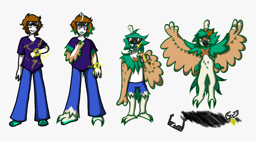 Alolan Z-vacation - Decidueye Tf - Pokémon, HD Png Download, Free Download