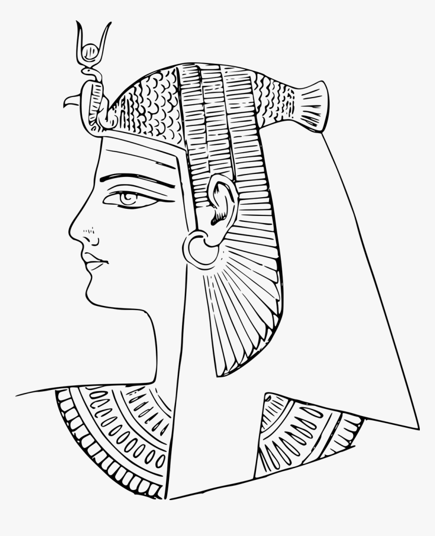 Ancient Egypt Face Drawing, HD Png Download, Free Download