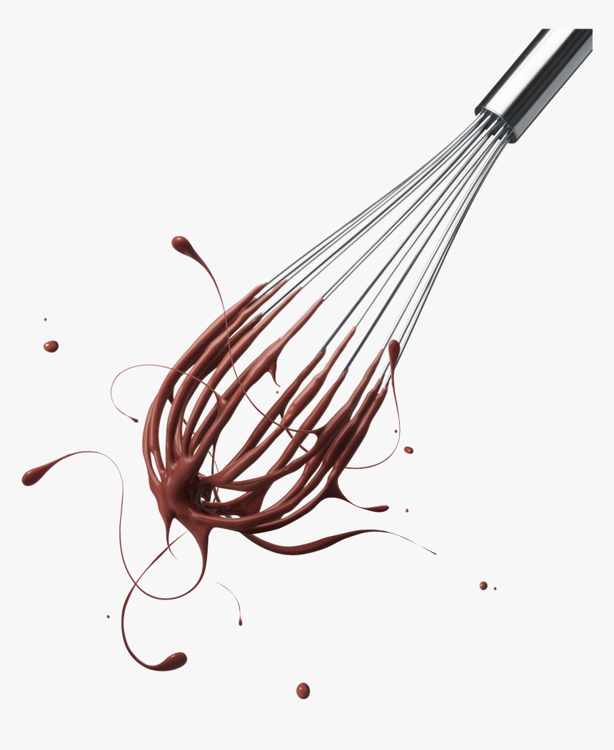 Chocolate Whisk Clipart , Png Download - Whisk With Chocolate, Transparent Png, Free Download