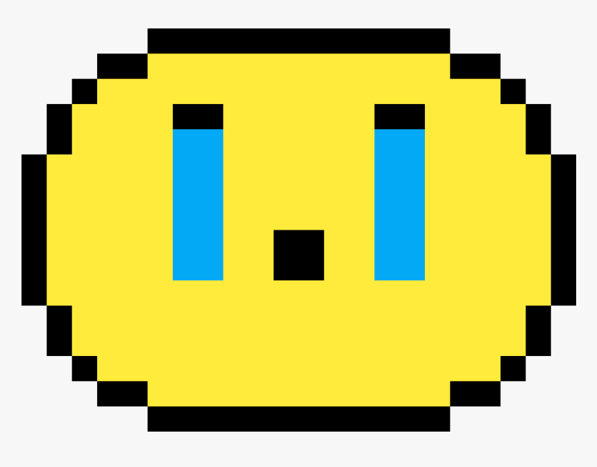 Transparent Cry Emoji Png - Simple Pixel Art Pac Man, Png Download, Free Download