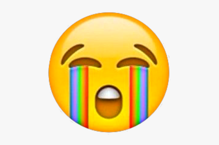 #emoji #crying #cryingemoji - Emoticone Iphone Triste, HD Png Download, Free Download