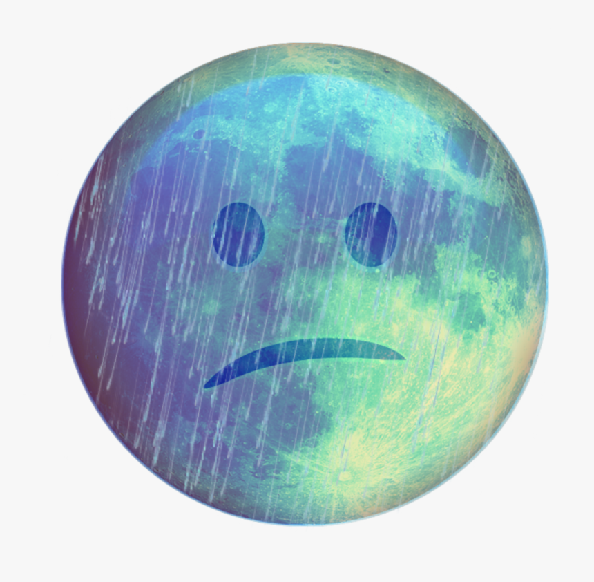 #sad #depressed #depression #face #blue #cry #emoji - Depressed Emoji, HD Png Download, Free Download