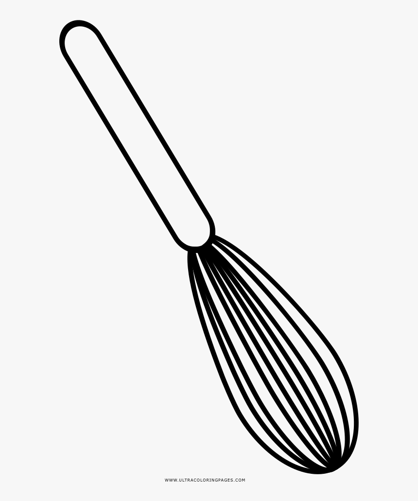 Whisk Coloring Page - Line Art, HD Png Download, Free Download