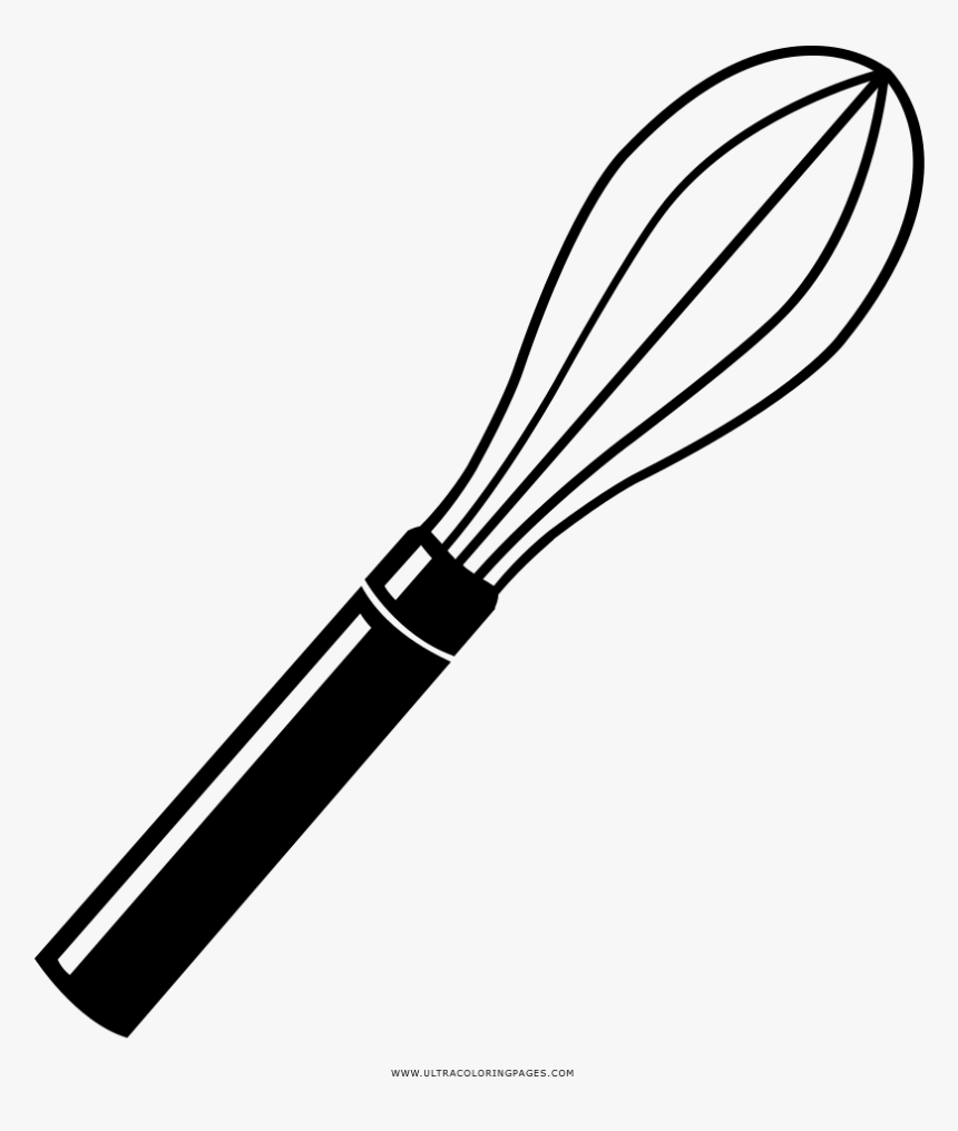 Whisk Coloring Page - Line Art, HD Png Download, Free Download
