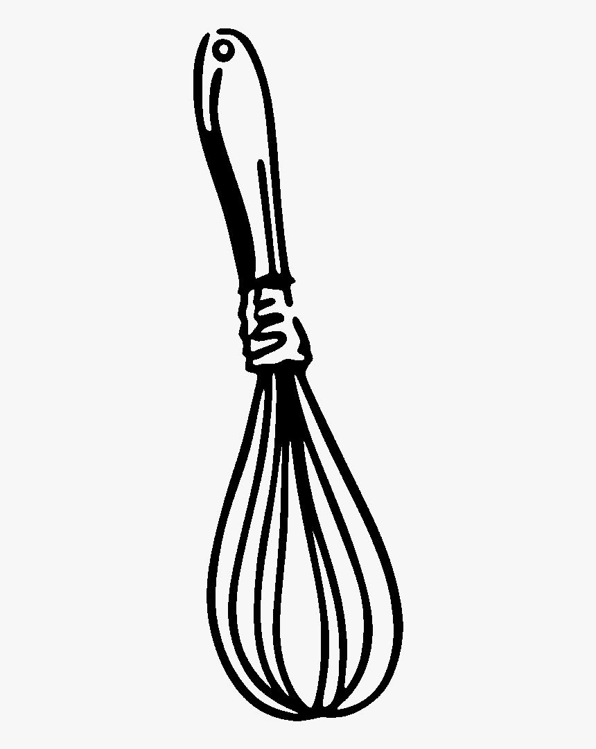 Kitchen Line Art Wall - Whisk Drawing Png, Transparent Png, Free Download