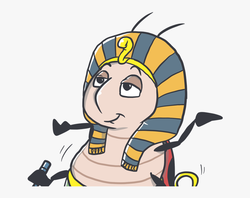 Pharaoh Bug Happy Dance Egipt Illustration Cartoon - Cartoon, HD Png Download, Free Download