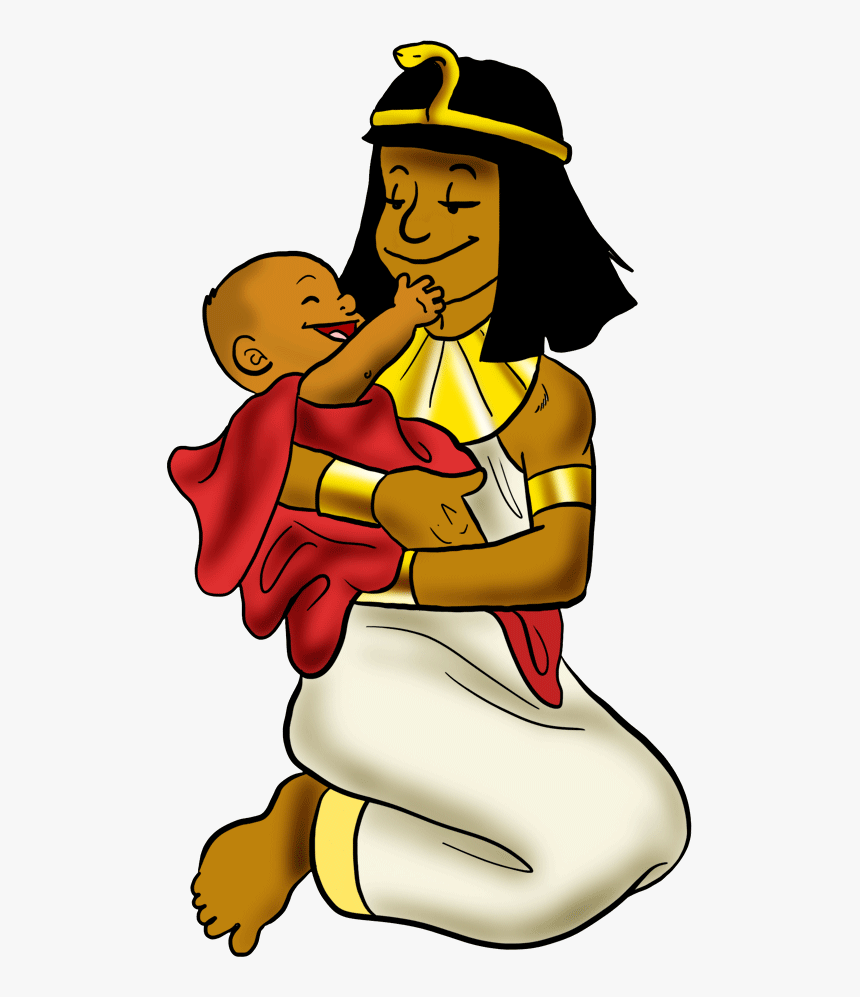 Pharaoh"s Daughter With Baby Moses - Baby Moses Pharaoh's Daughter, HD Png Download, Free Download