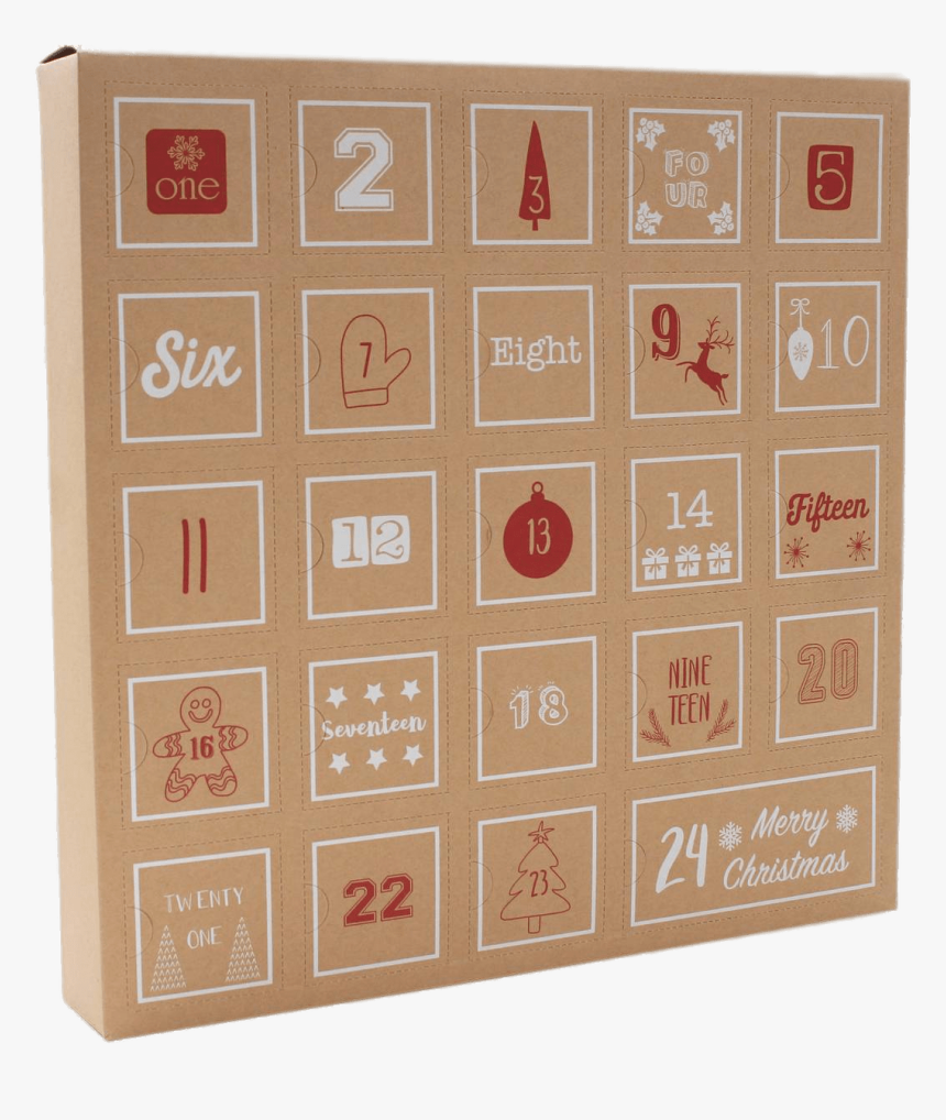 Cardboard Advent Calendar Clip Arts - Cardboard Advent Calendar, HD Png Download, Free Download