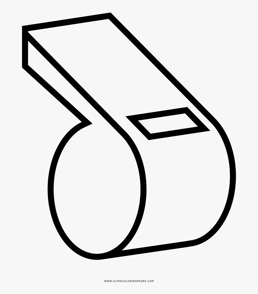 Transparent Whistle Png - Whistle Coloring Page, Png Download, Free Download