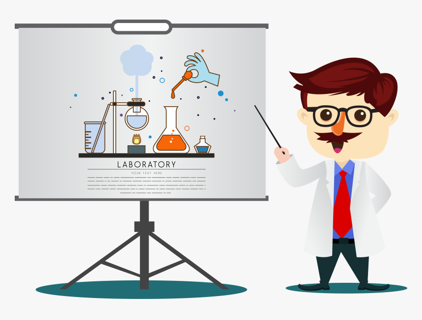 Chemistry Cartoon Teacher Free Download Image Clipart - Chemistry Teacher Cartoon, HD Png Download, Free Download