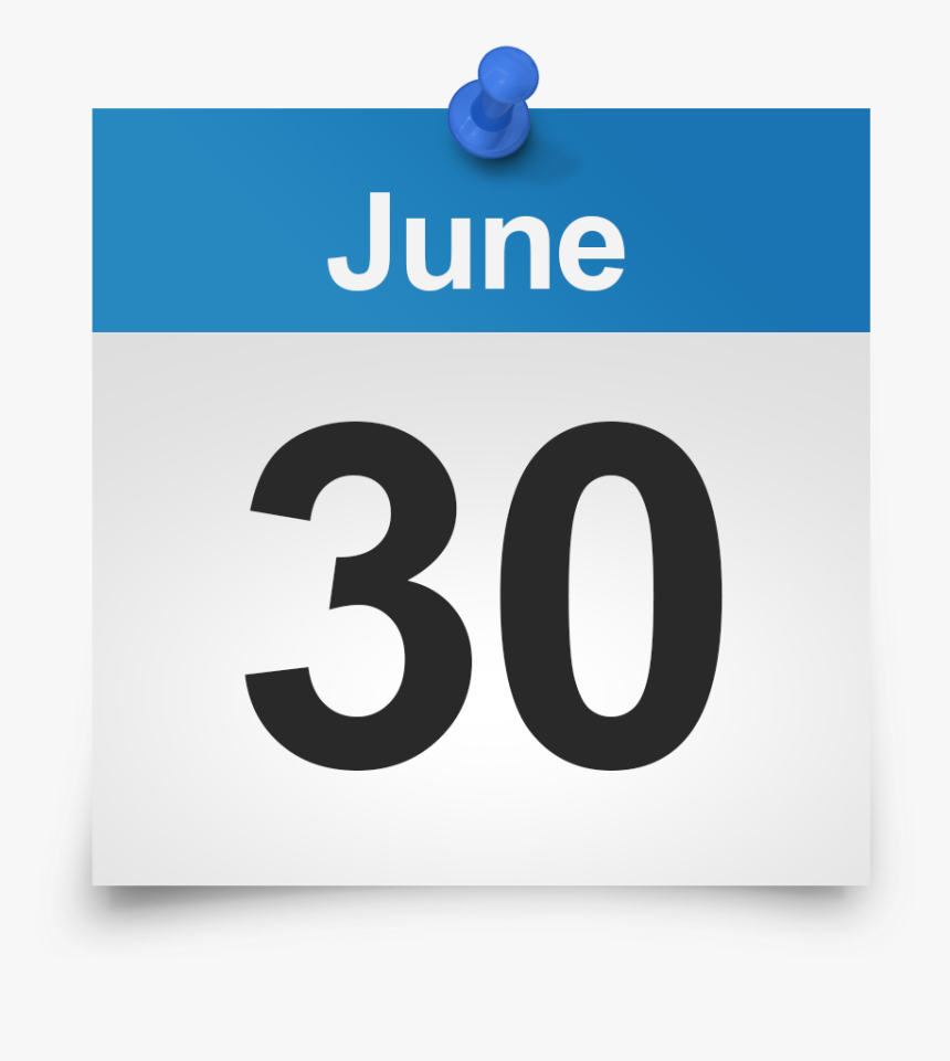 June 30 Calendar Icon Png , Png Download - Calendar June Icon Png, Transparent Png, Free Download