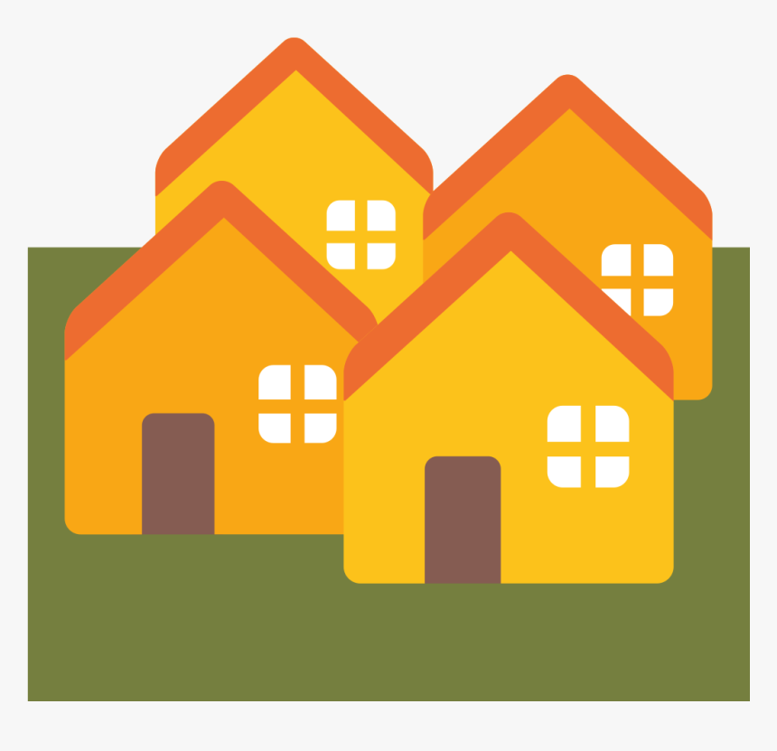 File - Emoji U1f3d8 - Svg - House - Houses Emoji, HD Png Download, Free Download