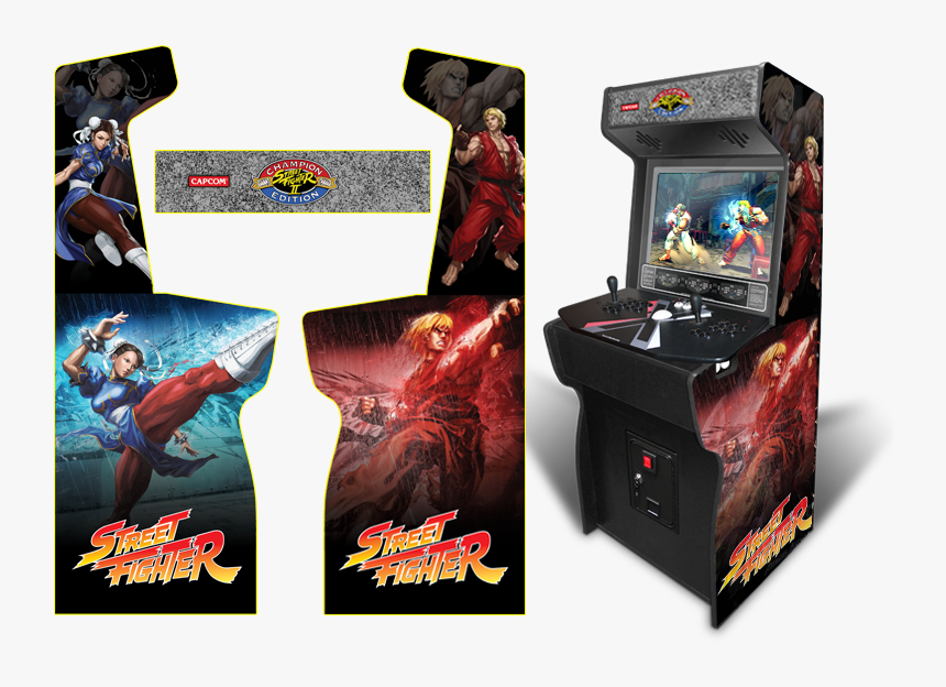 Street Fighter Chun Li Vs Ken - Street Fighter Full Size Arcade, HD Png Download, Free Download