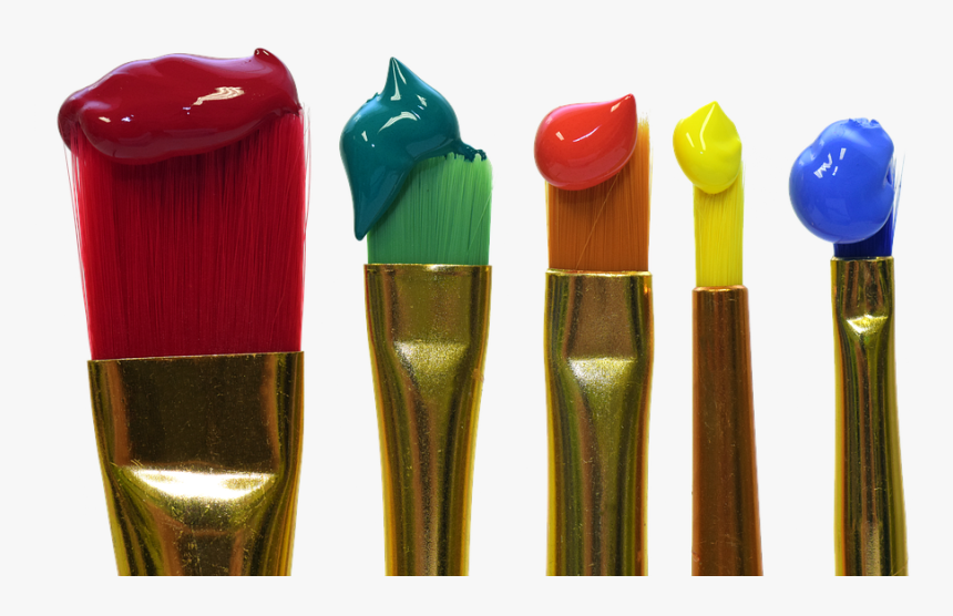 Brush, Color, Colorful, Painting, Red - アクリル 絵の具 落とし 方, HD Png Download, Free Download