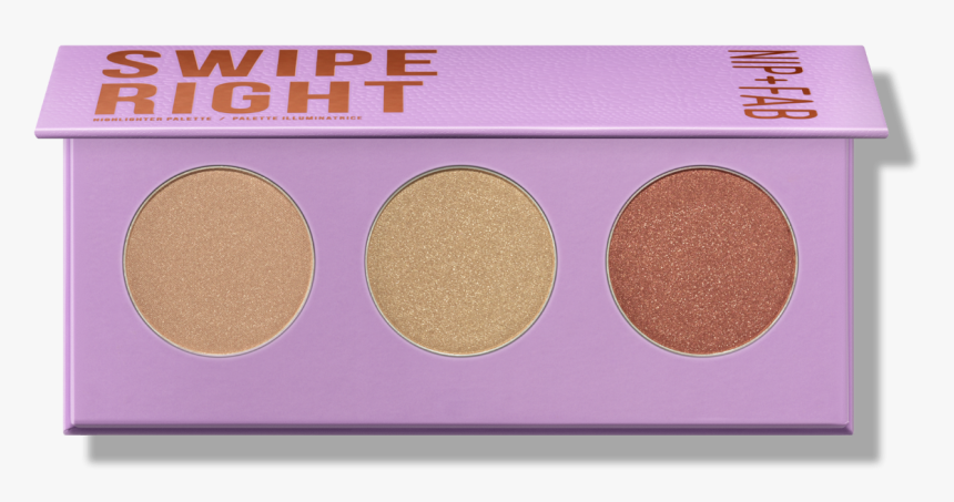Swipe Right Highlighter Palette - Nip Fab Makeup Highlight Palette Swipe Right, HD Png Download, Free Download