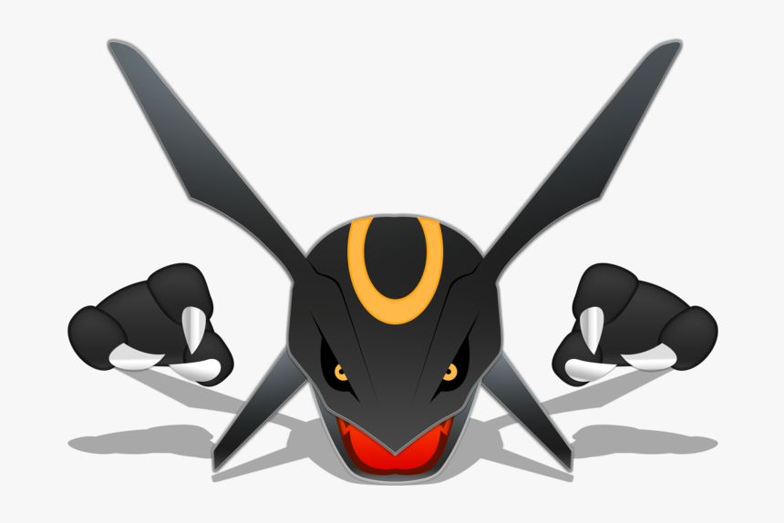Shiny Rayquaza Head , Png Download - Rayquaza Shiny Png, Transparent Png, Free Download