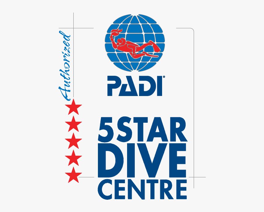 Padi Five Star Dive Center - Padi 5 Star Dive Center Logo, HD Png Download, Free Download
