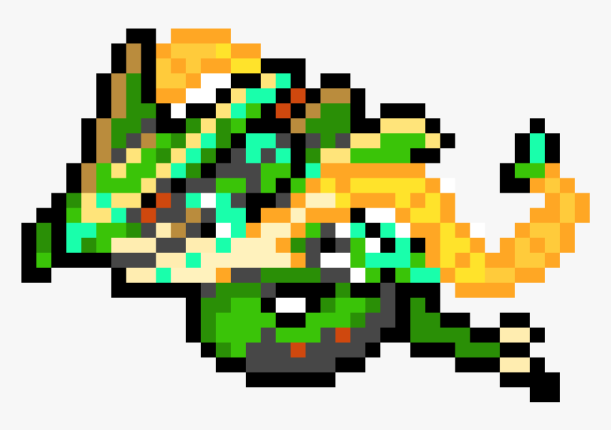 Pixel Art Mega Rayquaza, HD Png Download, Free Download