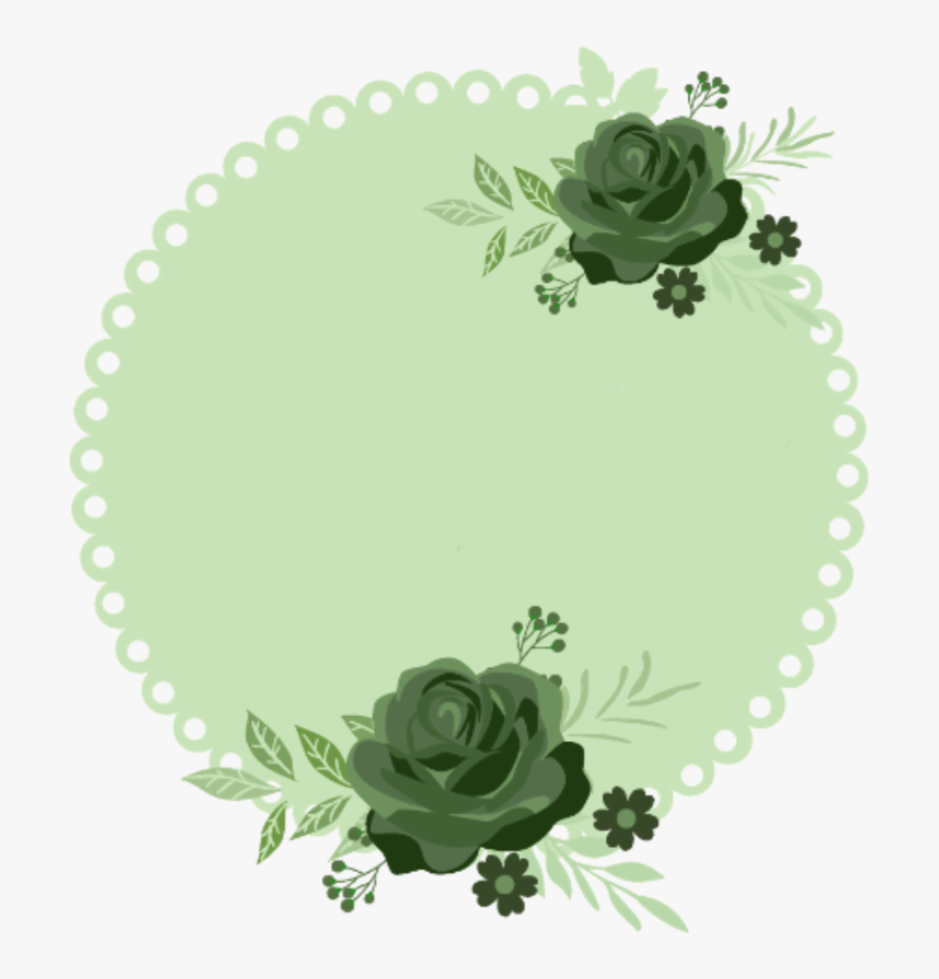 #pattern #template #background #green #flower #circle - Circle Green Flower Background, HD Png Download, Free Download