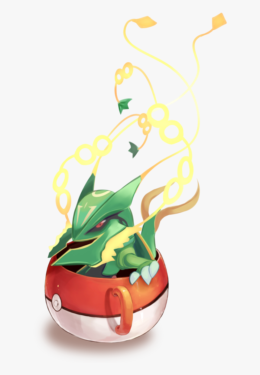 Chibi, Pokemon, And Rayquaza Image - Cartoon, HD Png Download, Free Download