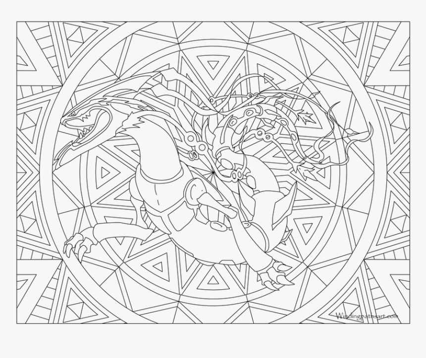 Pokemon Mega Coloring Pages, HD Png Download, Free Download