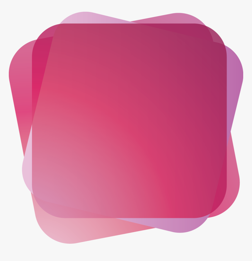 Pink Purple Round Square Shape Banner - Round Shape Banner Png, Transparent Png, Free Download