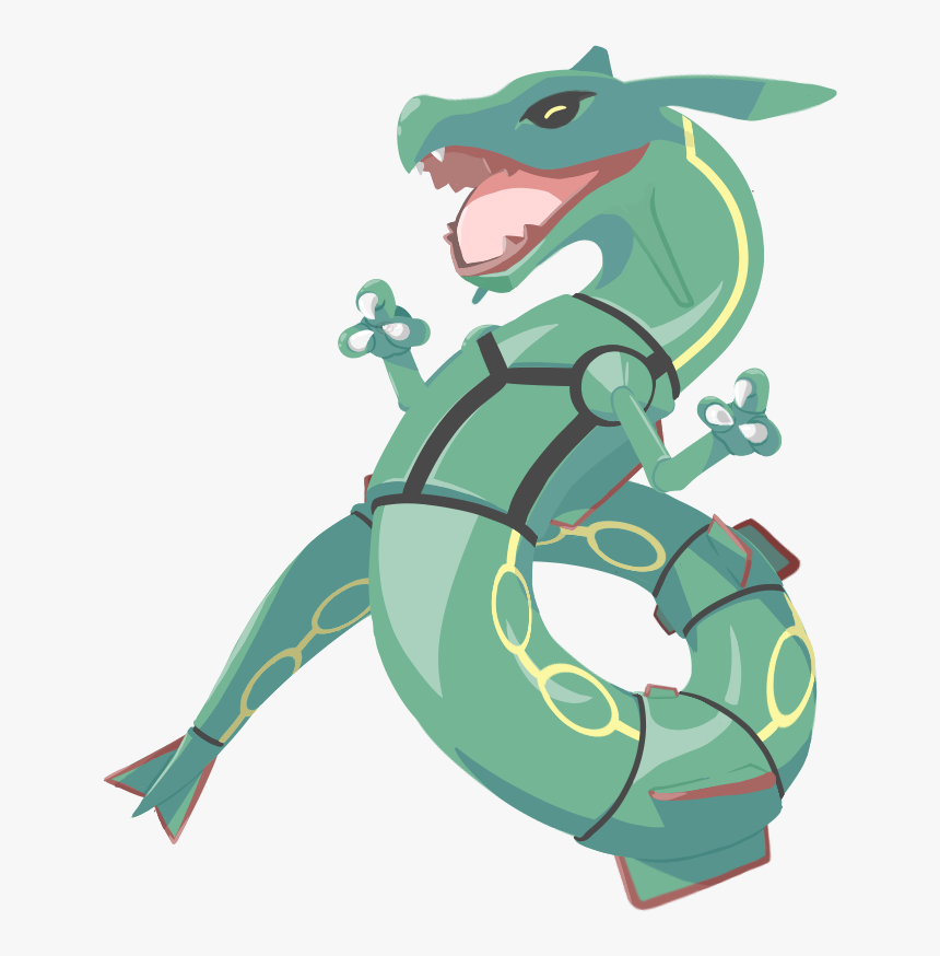 Pokemon Rayquaza Sticker , Png Download - Rayquaza Smile, Transparent Png, Free Download