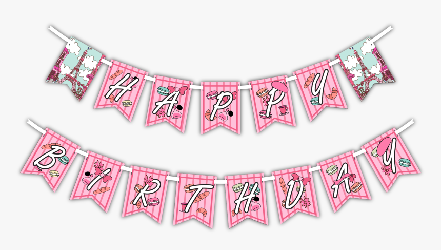 Pink Paris "happy Birthday - Ninja Warrior Happy Birthday, HD Png Download, Free Download