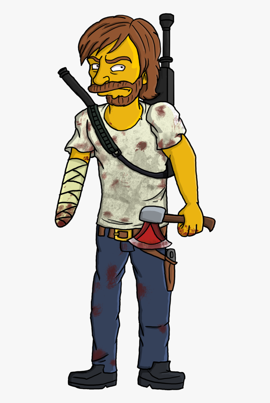 The Walking Dead Clipart Rick Grimes - Walking Dead Rick Cartoon, HD Png Download, Free Download