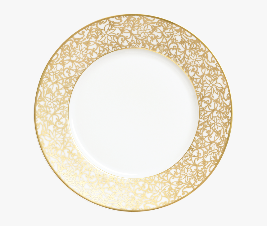 Raynaud Salamanque Gold Dinner Plate - Plate, HD Png Download, Free Download