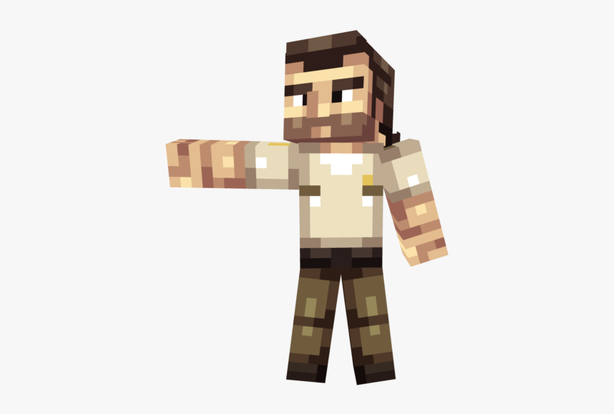 Rick Grimes Skin Minecraft Png, Transparent Png, Free Download