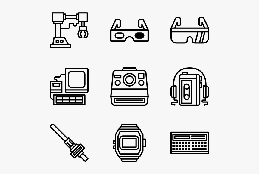 Retro Gadget - Big Data Icon Free, HD Png Download, Free Download